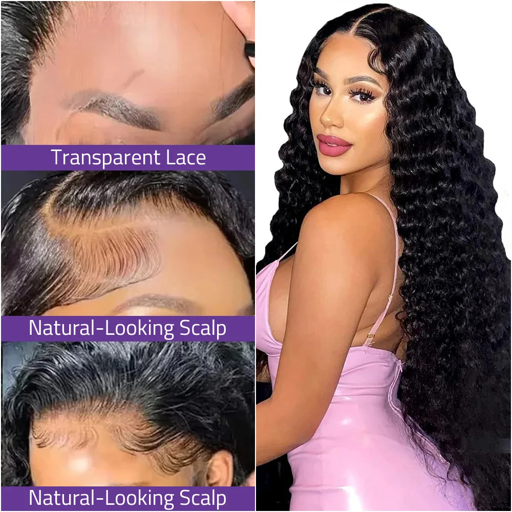 13x6 Hd شعر مستعار دانتيل شعر بشري مجعد شعر مستعار للنساء 38 بوصة البرازيلي قبل قطعها موجة عميقة موجة المياه شعر مستعار 360 كامل الدانتيل شعر مستعار أمامي