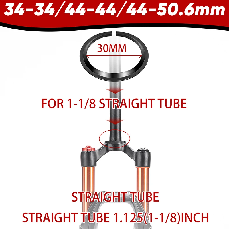 BUCKLOS Fahrrad-Headset, abgedichtetes Lager, Fahrrad-Lenkbox, 34/44/50,6/52/55/56 mm, Rennrad-Headset für gerades/konisches Rohr – Detail 13