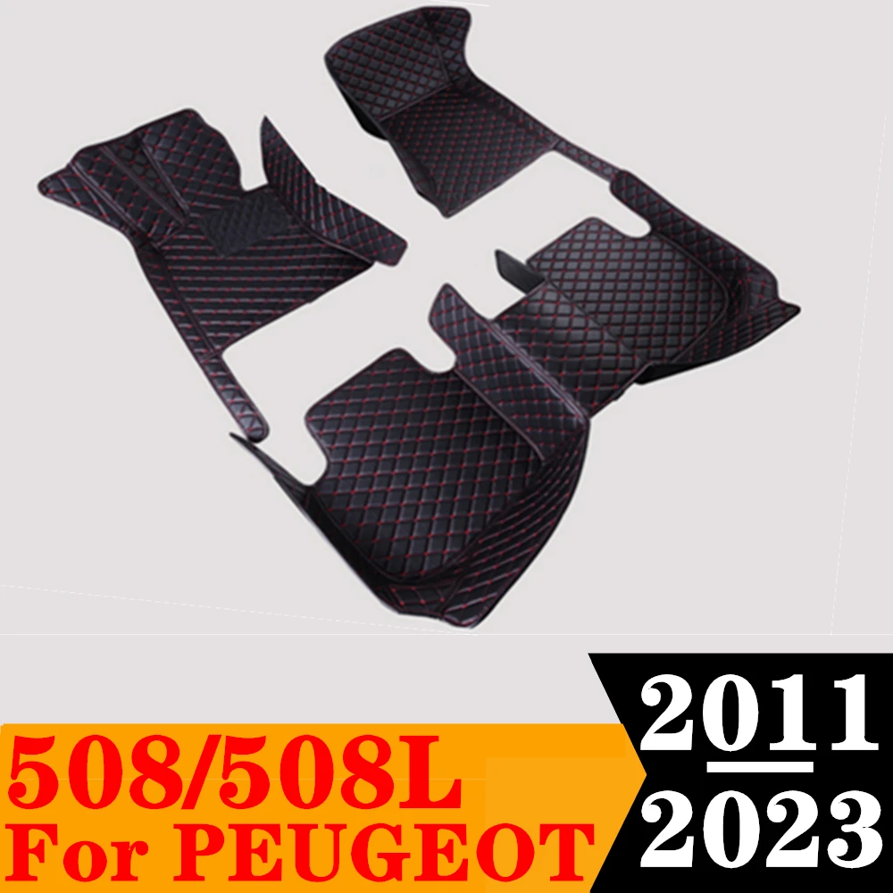 

Автомобильные коврики для Peugeot 508L 2023 2022 2021 20 2019 508 2017 2016 2015-2011 Custom Fit FloorLiner Auto Foot Pads Ковровое покрытие