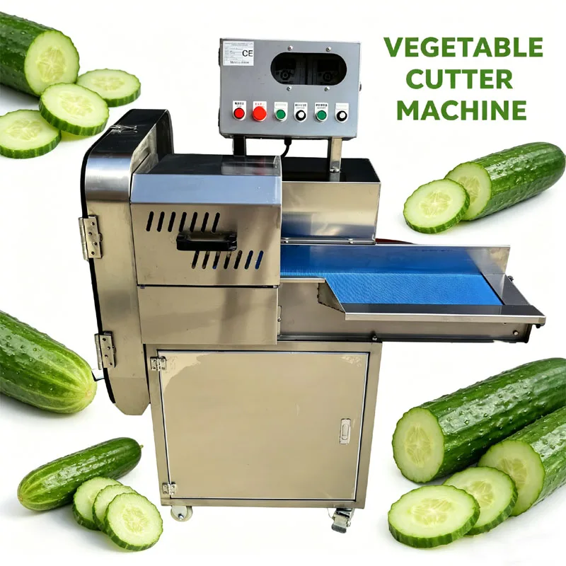 Electric Vegetable Cutting Machine Cabbage Chilli Potato Onion Slicer Machine Commercial Automatic Vegetable Cutter