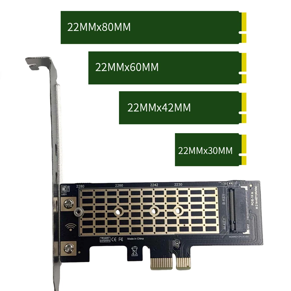 

M.2 NVME To PCIe 3.0 X1 Adapter 8Gbps M.2 NVME SSD To PCIe 3.0 PCIE X1 Adapter Card M Key PCIe NVMe SSD Converter for Desktop