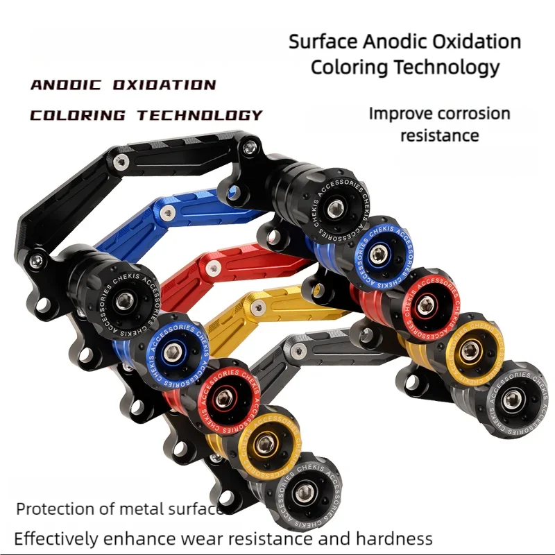 Chekis Is Suitable for Honda Pcx125/150/160 Forza300/350 Nss350 Adv350 Modified Exhaust Pipe Anti-Fall Bar, Anti-Collision Ball, Protection