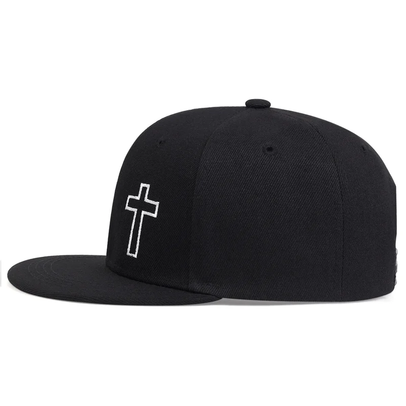 Women Fashion Embroidery Cross Baseball Cap men Snapback Hat  Casquette Summer Couple Hip Hop Hats