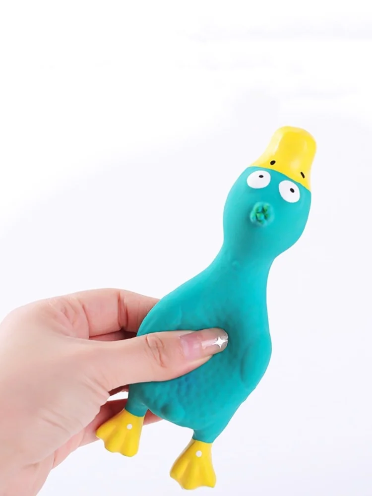 Bissfestes, quietschendes Gummispielzeug für Hunde, Latex-Kauspielzeug in Tierformen für die Schallherstellung von Welpen, Heimtierbedarf für Hunde – Detail 5