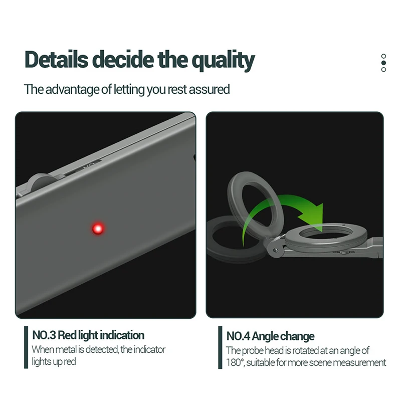 Underground Metal Detector Handheld High Sensitivity Metal Scanning Detector （Without Battery）