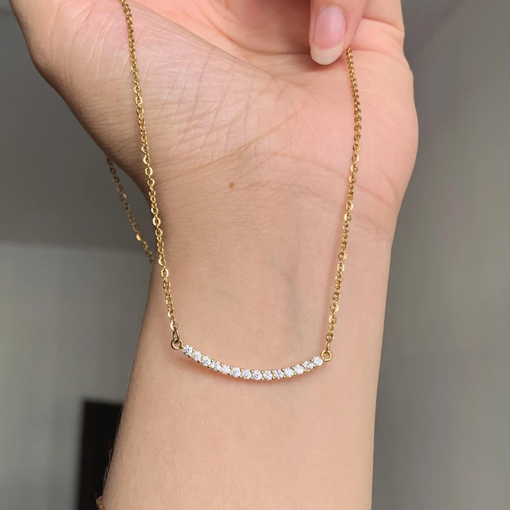 Simple Cz Pave Half… - image