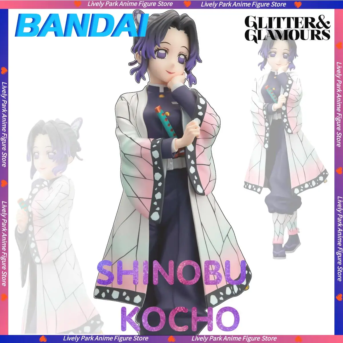 BANDAI оригинальный убийца демонов GLITTER GLAMOURS SHINOBU KOCHO аниме игрушечные фигурки детская статуя модель Коллекционная коробка подарок