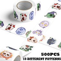 500pcs Halloween stickers cartoon holiday decoration laptop scrapbook handbook notebook DIY mug helmet candy box stickers