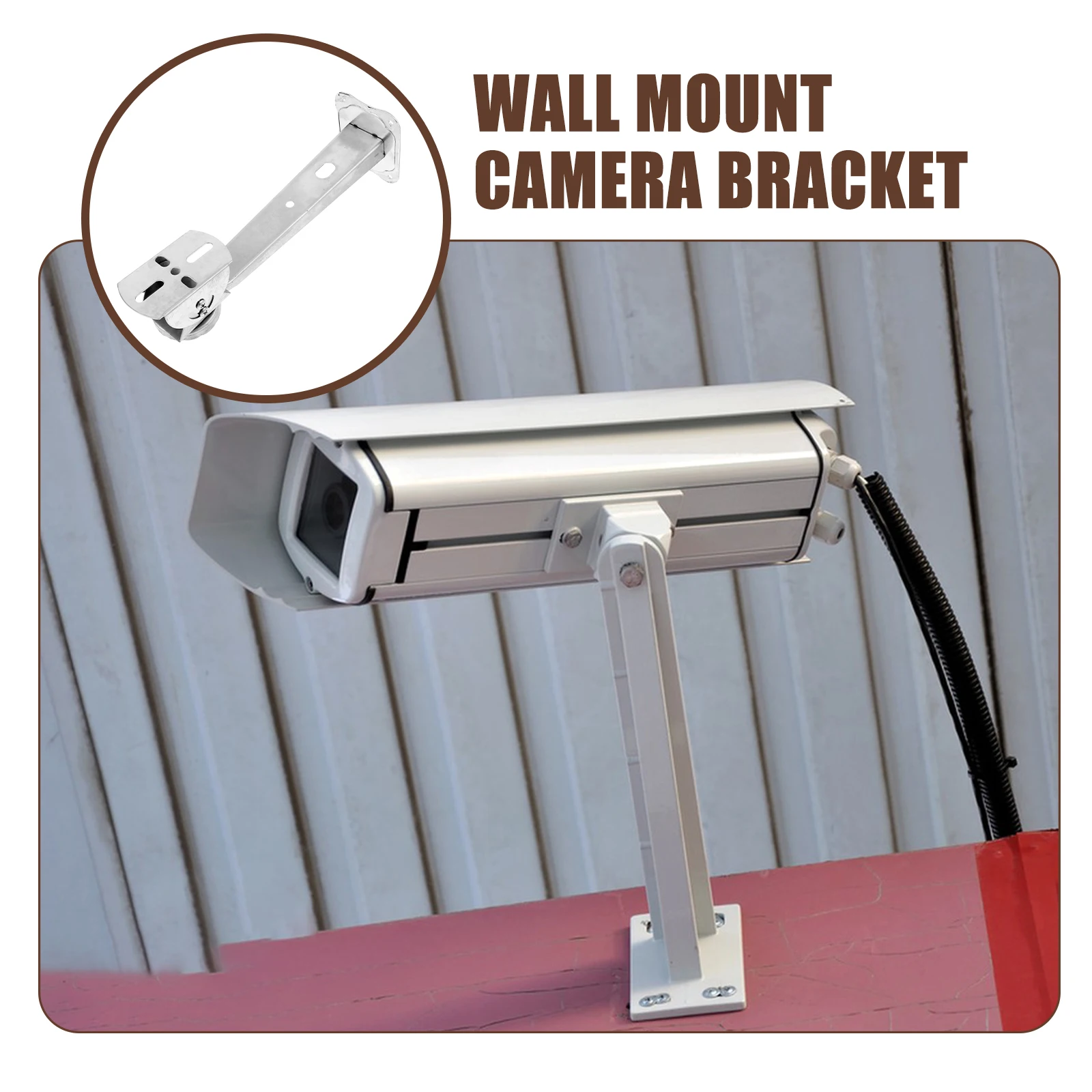 

Stainless Steel Wall Mount Camera Bracket Adjustable Outdoor Indoor Cctv Security Camera Fixing Stand Holder Universal Mounting