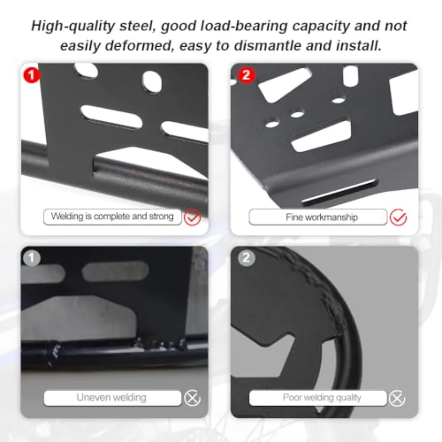 Porte-bagages et porte-bagages latéral pour moto, pour modèles KLX250 KLX250S KLX250SF KLX300 KLX300SM 20092023, alliage en aluminium Durable