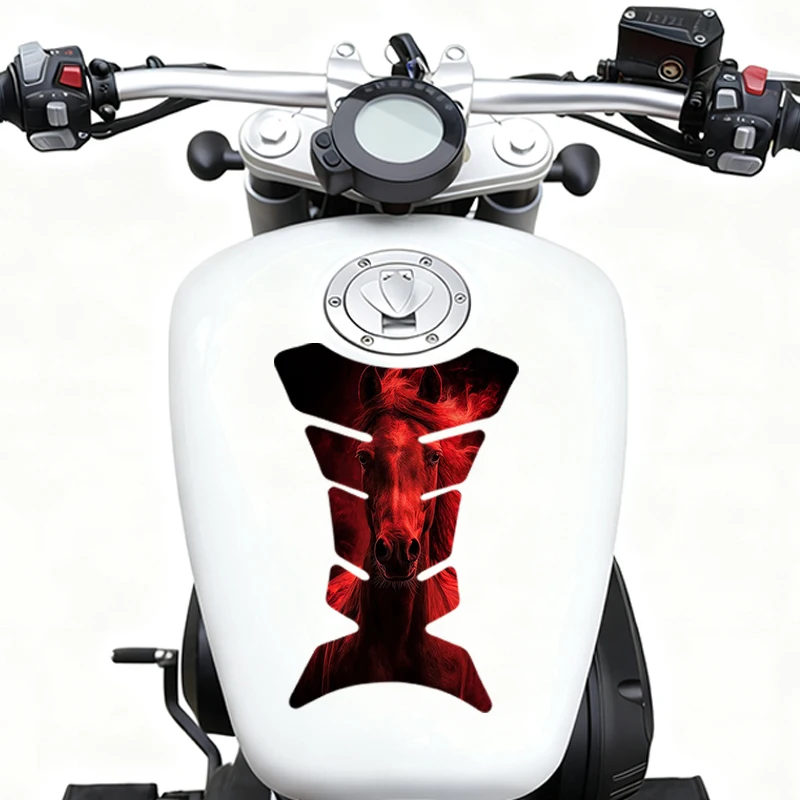 

2 шт. в комплекте, наклейка на топливный бак мотоцикла, защитная пленка Flaming Steed, виниловая наклейка для защиты от царапин.