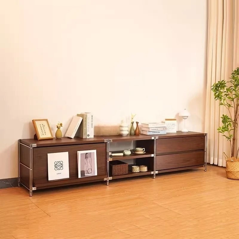 

Medieval TV cabinet living room simple modern small apartment Nordic