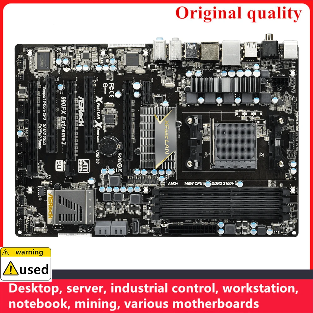 

Used For ASRock 990FX Extreme 3 Motherboards Socket AM3+ DDR3 32GB For AMD 990X 990FX Desktop Mainboard SATA III USB3.0