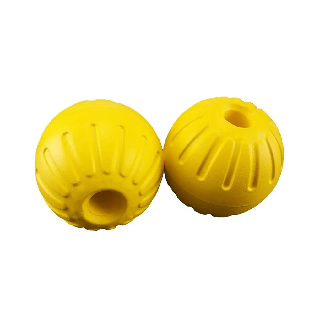 For Pet Interactive Training Ball EVA Chew Play Fetch Rubber Ball Yellow Pet Toys Indestructible Fetch Bite Toy Pet Products