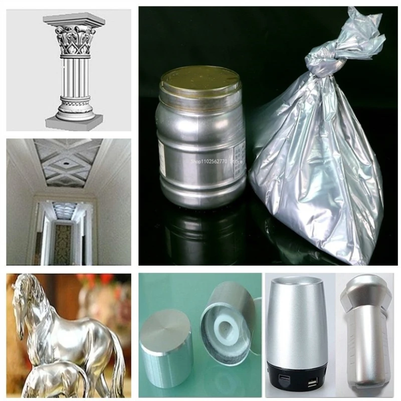 

1000g High-gloss Aluminum Silver Powder Hand DIY Injection Molding Screen printing Coatings Inks Building Materials Handicrafts