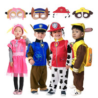 Purim New Year Patrulla de garras Cosplay Costume Kids Boys Rocky Marshall Chase Skye Zuma  Rubble Party Dresses Clothing