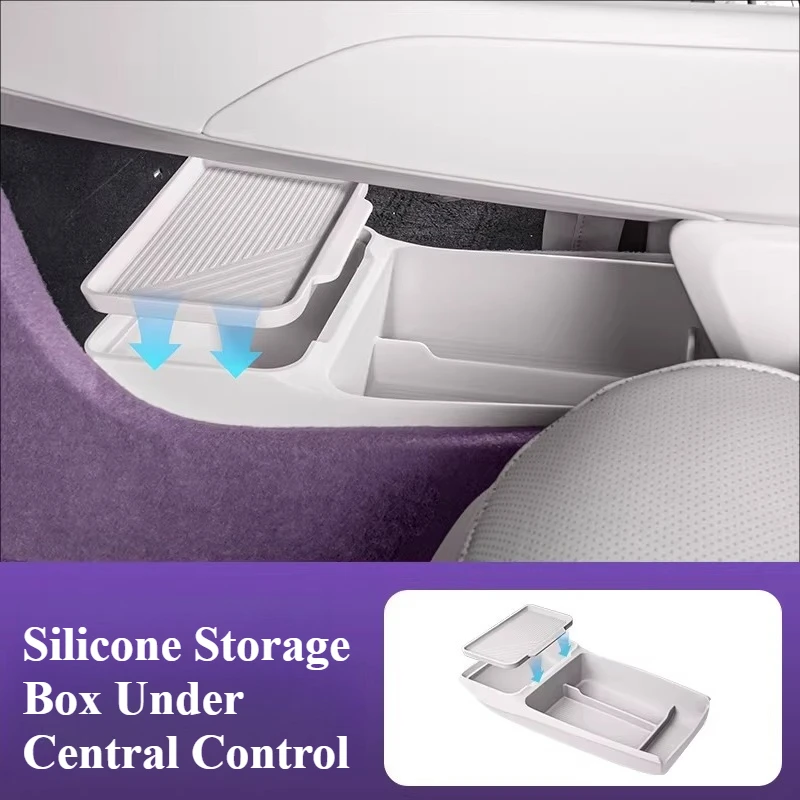 

Силиконовая нескользящая накладка на центральную консоль для Avatr 12, подставка для беспроводной зарядки, аксессуары для модификации интерьера