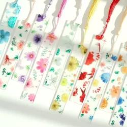 1pc Flower Bookmark Transparent Daisy Epoxy Resin Book Marker Floral Page Marker For Best Friends Back To School Back To School