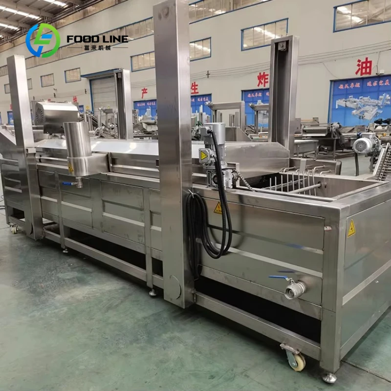 Customized Automatic Continuous Fryer French Fry Food Processing Line Donut Fryer Plantain Chips Schnitzel Frying Machine