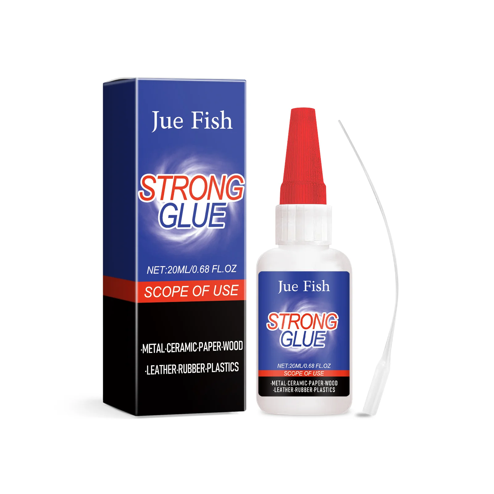 Strong Multipurpose Super Glue Portable Instant Adhesive for Metal Ceramic Wood Leather Rubber Plastic Multi-surface Bonding Glue