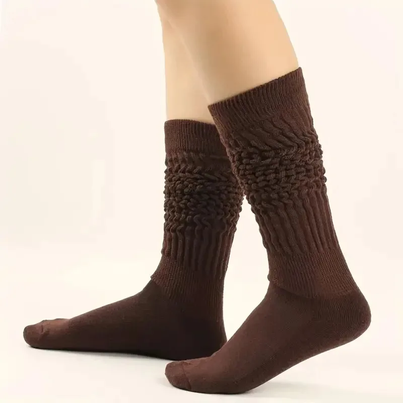 6 Pairs Knit Warm Calf Socks Skin-friendly Winter Leg Warmer Socks Suitable for Women and Girls