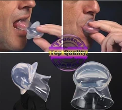 Transparent Silicone Anti Snoring Tongue Cover Multi-Function Snore Treatment Device Guard