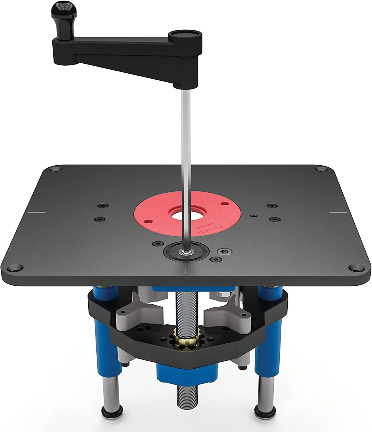 Trimmer lift flip base, flip plate, bakelite milling base, hand-cranked adjustment base woodworking slotting