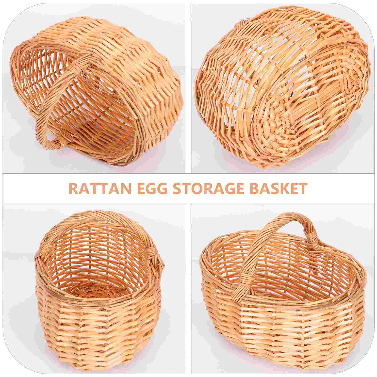 Handmade Fruit Basket Hyacinth Storage Baskets Shopping Decorative Household Container Picnic