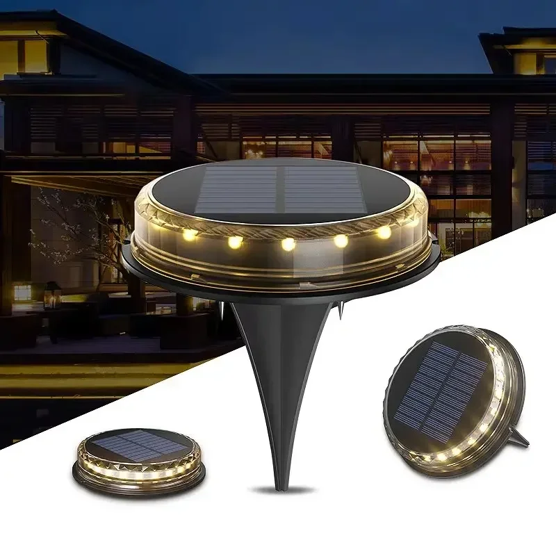 

2024 NEW Solar Powered Ground Light 17LED Step Light Buried Outdoor Waterproof Courtyard Solar Lawn Lights for Garden Pathway