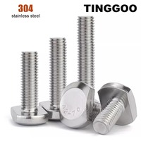 1/2/3/5/10Pcs M5 M6 M8 M10 M12 GB37 304 Stainless Steel T-shaped Mold Slot Pressure Plate Square Screw Bolt