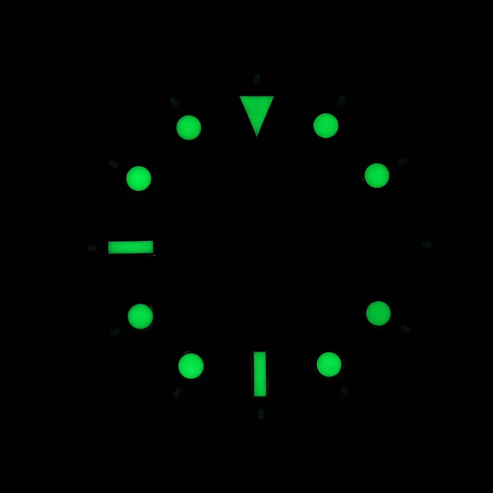 NH35 dial new earth dial 28.5mm dial custom logo green night light suitable for NH35 movement Watch replacement parts watch dial