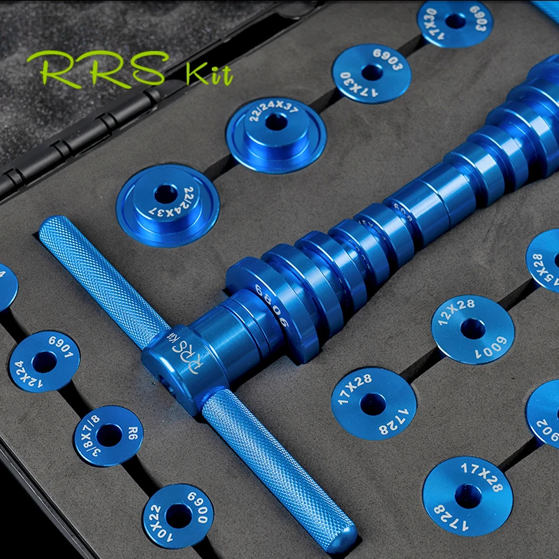 

Rrskit Bicycle Accessory Bearings Extractor Installation Tool Wheels/Hub Bearings Press Set BB Axis Soft Tail Frame Press Tool