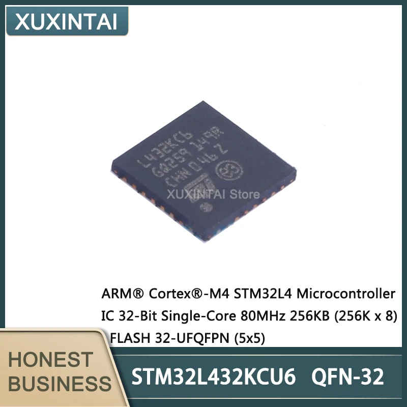 5Pcs/Lot  New Original  STM32L432KCU6 STM32L432   Microcontroller IC 32-Bit Single-Core 80MHz 256KB (256K x 8) FLASH 32-UFQFPN