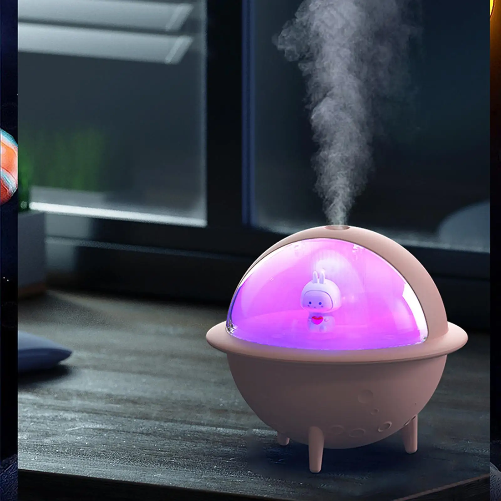 เครื่องเพิ่มความชื้นในอากาศแบบชาร์จไฟได้สำหรับห้องนอนบ้านห้องนั่งเล่น