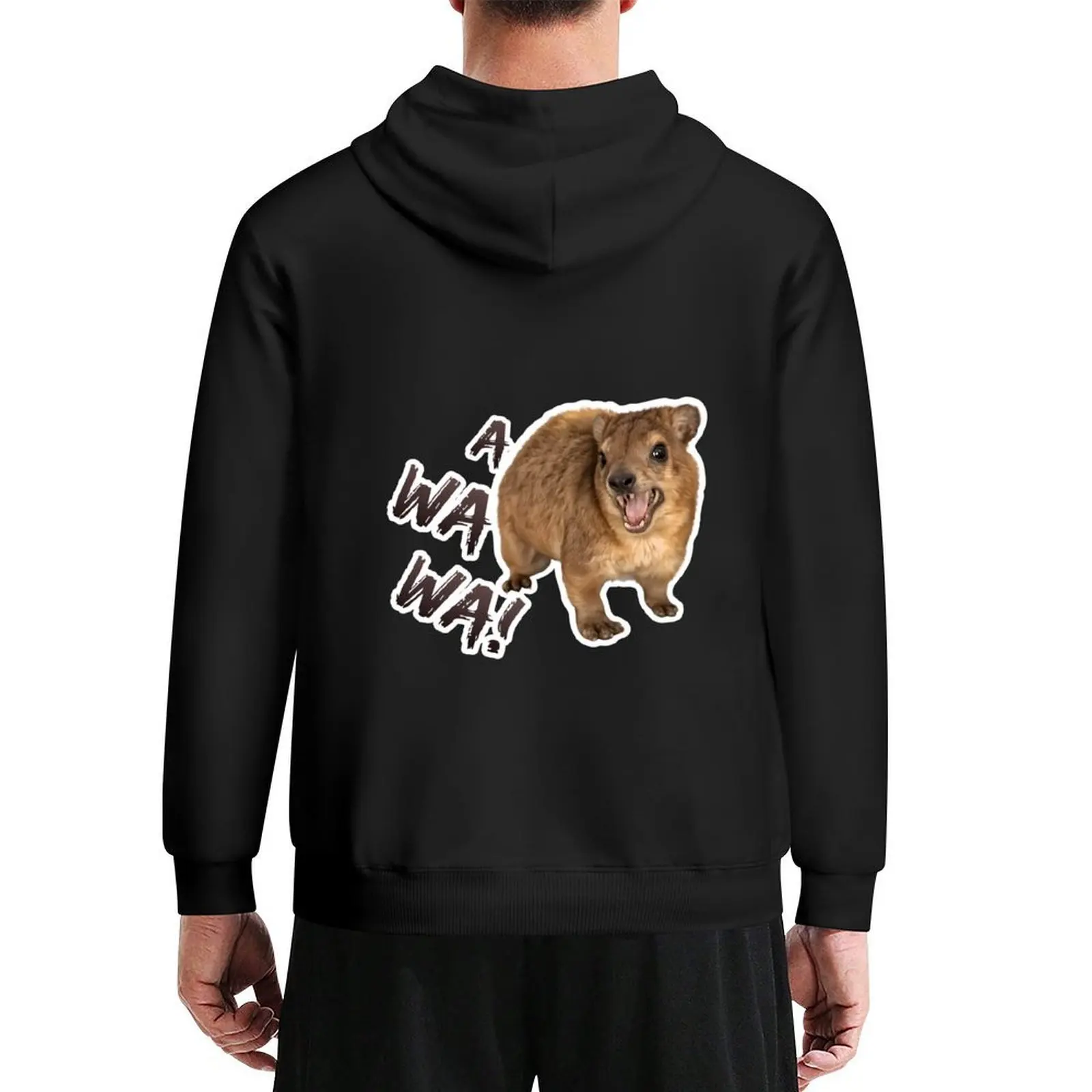 

Awawa! Angry Screaming Hyrax Meme - Cute & Funny Hoodie fashion men korean clothes men's coat autumn clothes graphic hoodies