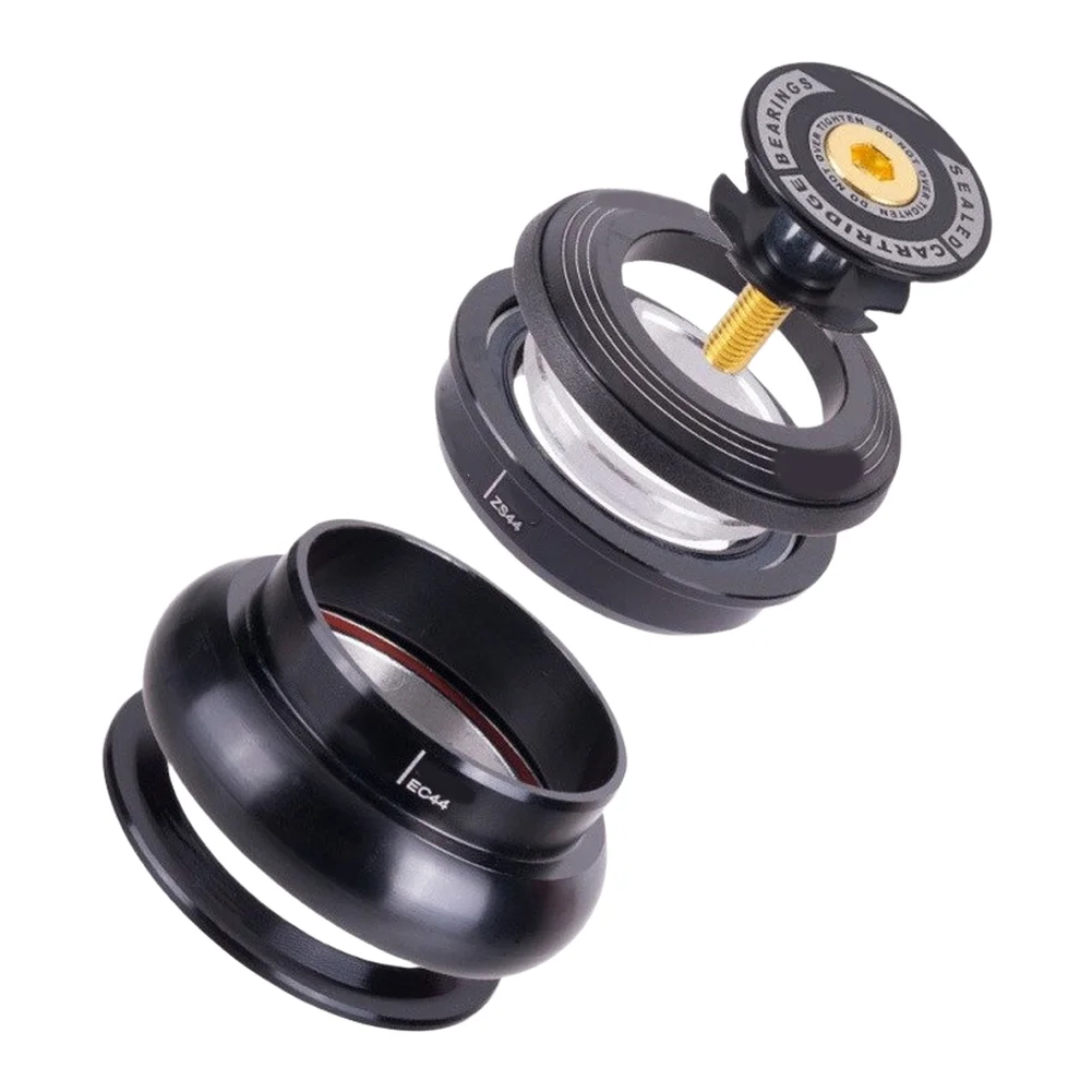 High Strength Aluminum Alloy Bicycle Headset Dual Bearing Waterproof Sealed Conical Linear Tube For MTB Road Bikes Cycling Parts