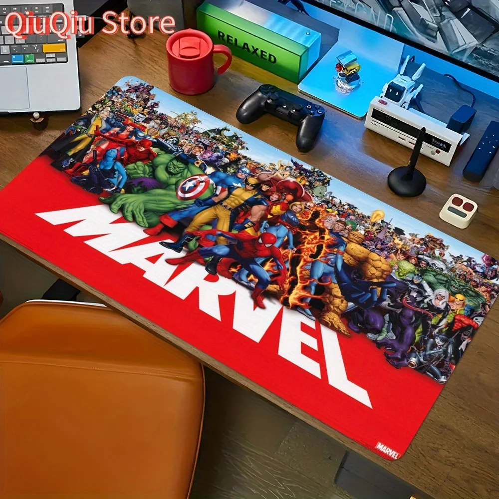 

1 шт. Большой коврик для мыши Marvel The Avengers — многофункциональный настольный коврик с ярким дизайном супергероя, идеально подходит для геймеров, студентов