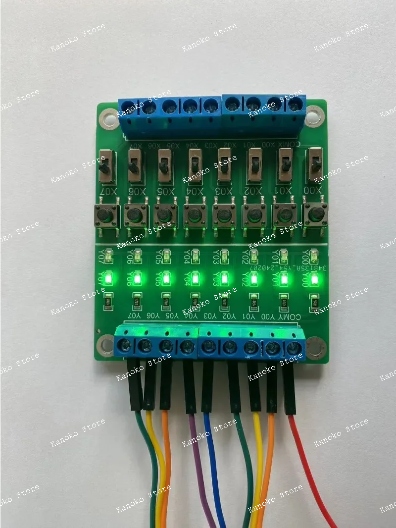 

8-контактная плата отладки ПЛК/симуляция/тестурование/плата ввода/вывода ПЛК/переключатель сигнала/модуль обучения микроконтроллера
