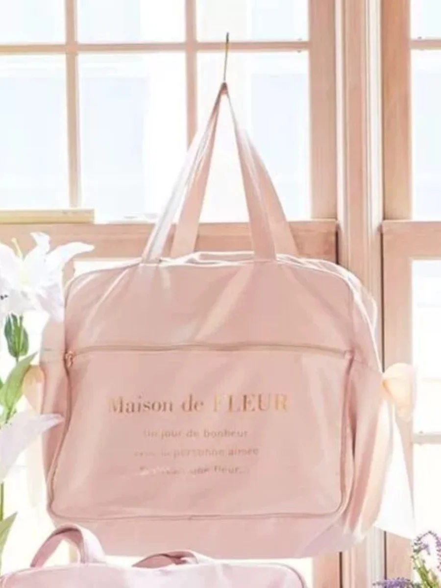 Imagem -04 - Mala de Viagem com Fita Dupla Bolsas de Múmia Japonesas Bolsas de Ombro de Grande Capacidade Acampar Multicoloridas Rosa Bronzeadores 10 ° Aniversário