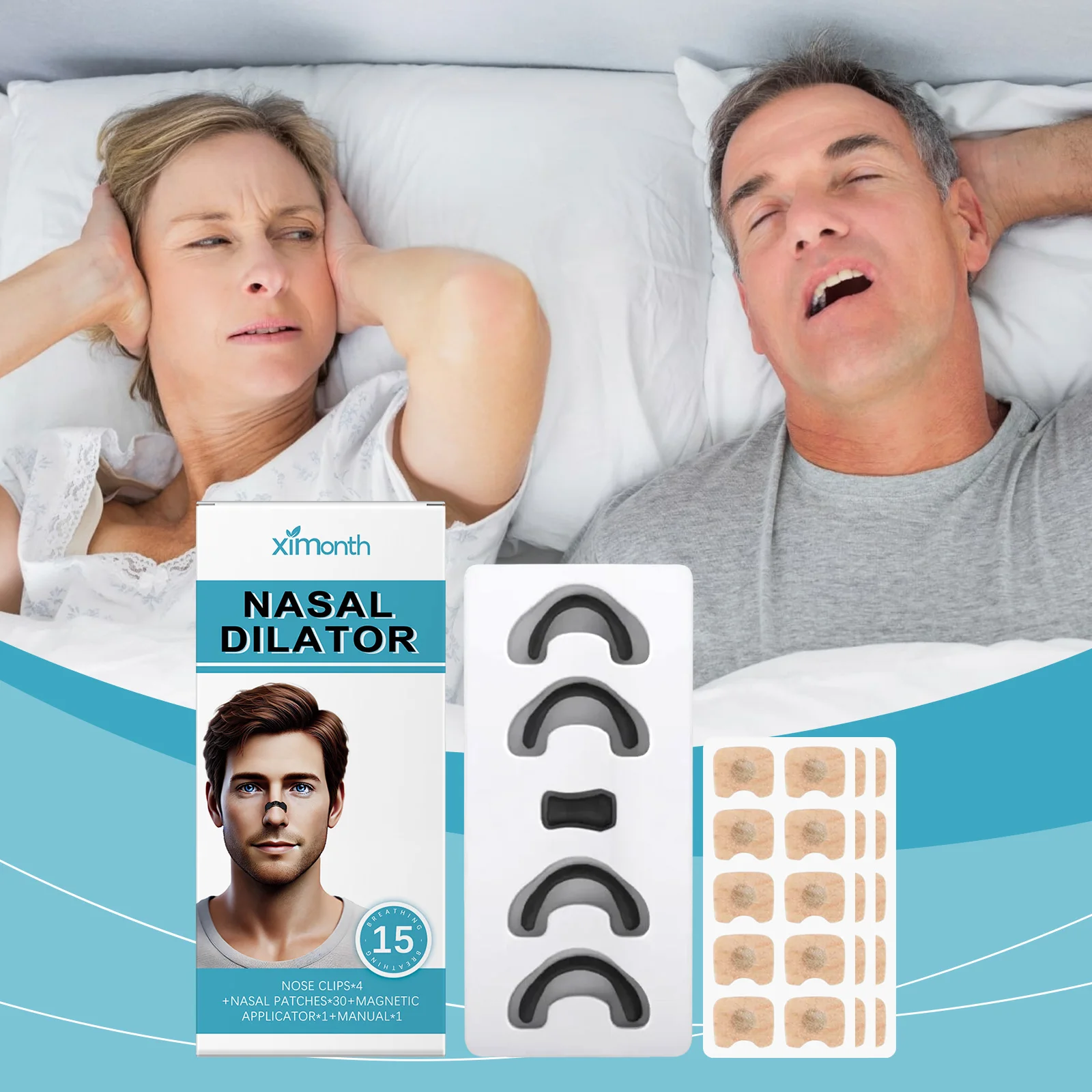 Anti-snoring kit, snore, sleep easy, quiet