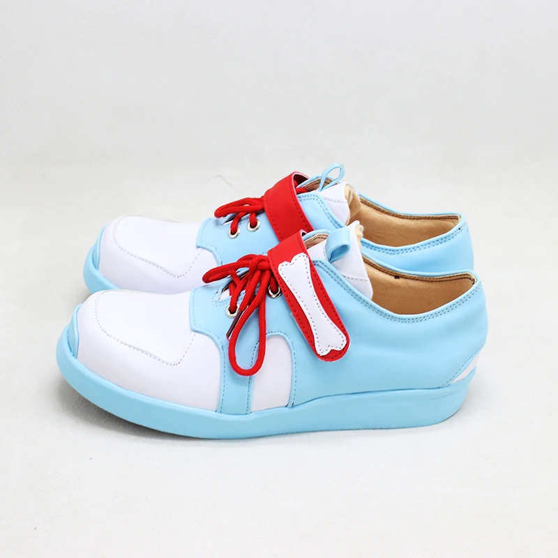 VTuber-zapatos de Peluca de Cosplay de Inugami Korone para mujer, botas de Carnaval de Halloween, utilería de Cosplay hecha a medida, colas largas de felpa de perro