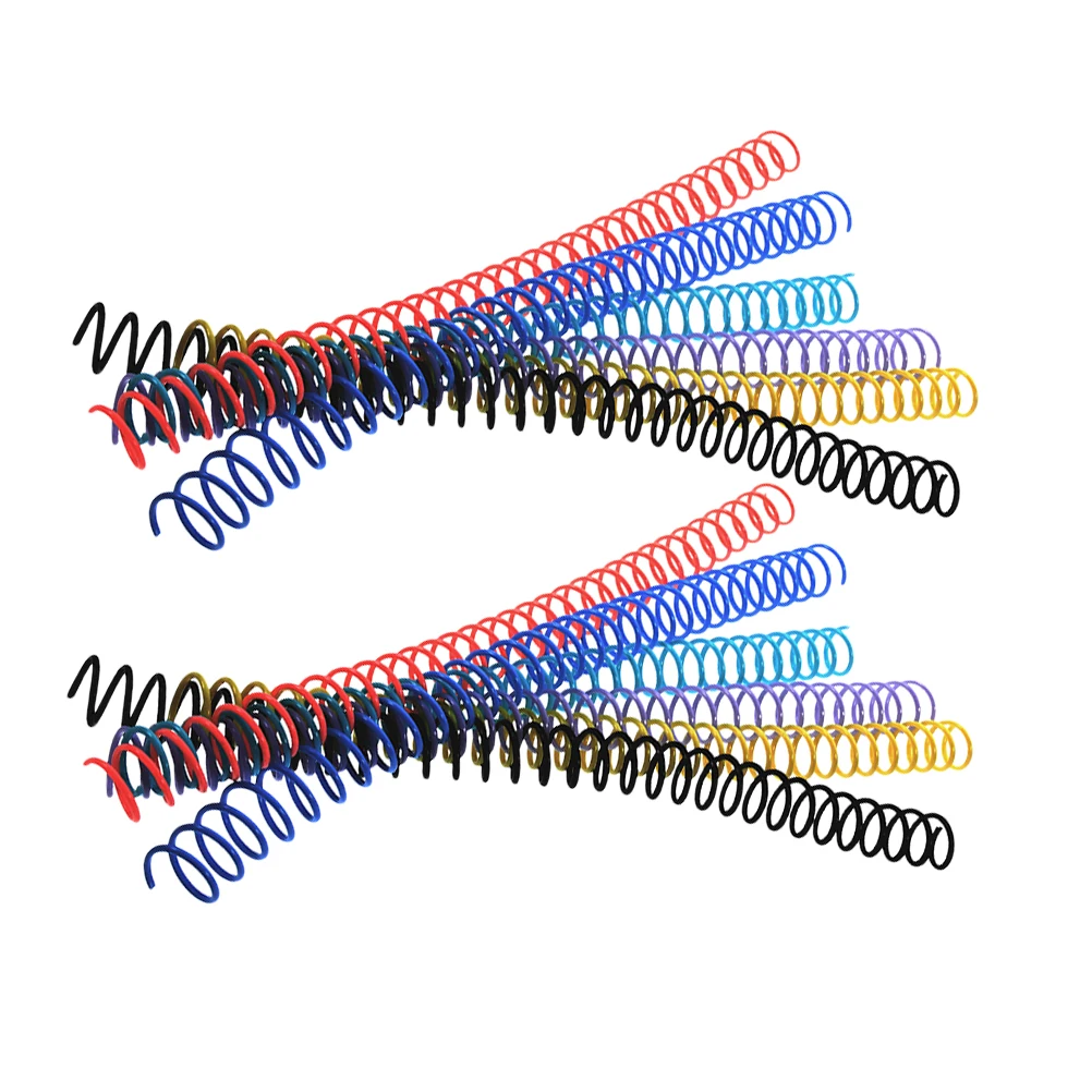 Anillos de hojas sueltas de colores, suministros de carpeta de libros flexibles y lisos para Bloc de notas Diy, bobinas de encuadernación, planificador de organización de oficina, 12 Uds.