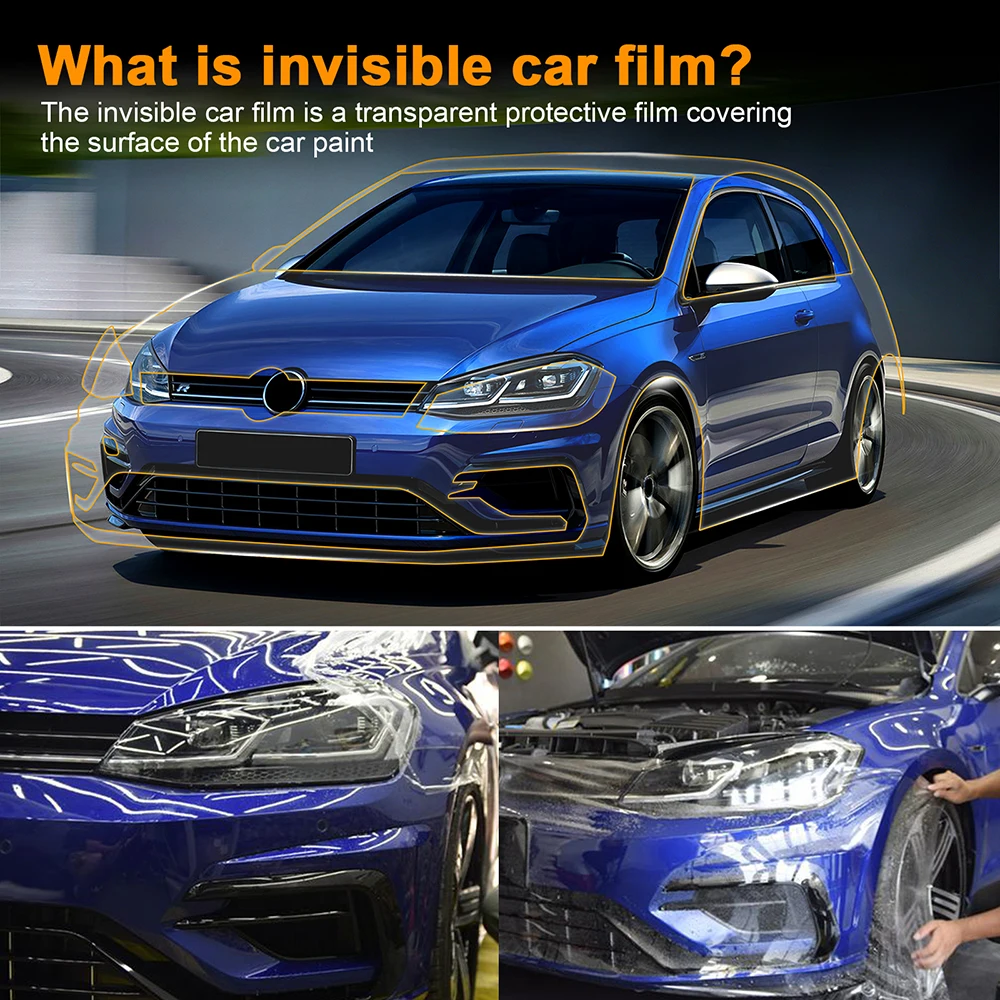 

PPF for Volkswagen Golf R VW 2018 2019 8.5Mil Pre Cut Paint Protection Film Transparent Wrap Clear Protective Sticker