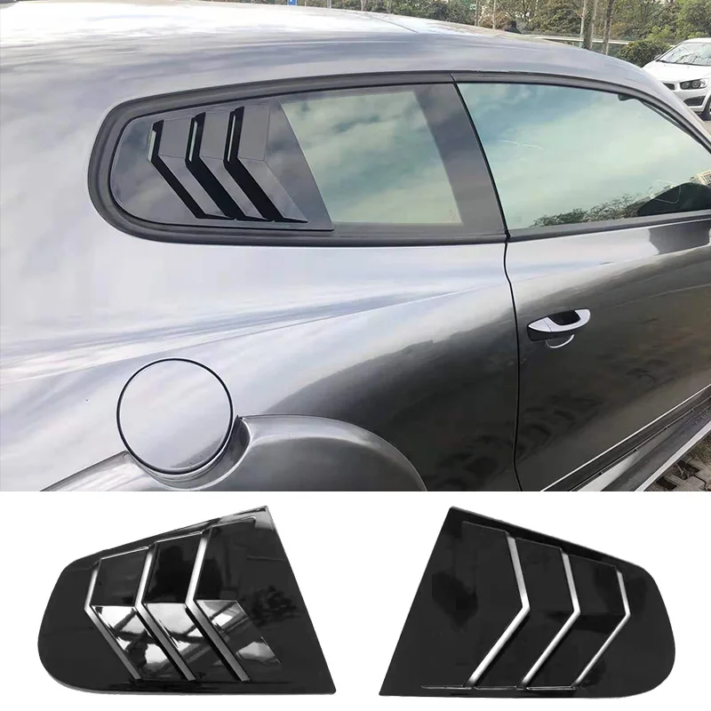 Quarter Side Window Louver Scoop Cover Vent Carbon Surface Style Spoiler Decorative Accessories For VW Scirocco 2009 - 2018