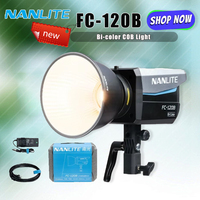 Nanlite FC-120B Bi-color LED Photography Fill Light 2700K-6500K CRI96 TLCI98 Video Light for Interview Portrait Shooting