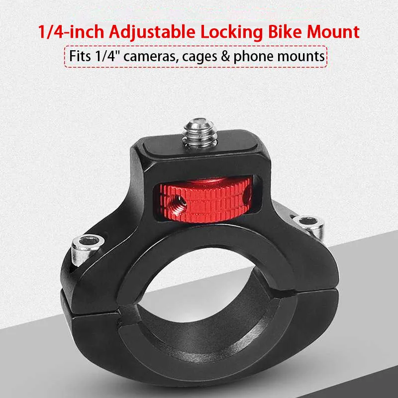 Bike Clip Mount with 1/4" Screw for Insta360 X5 X4 X3 Ace Pro Gopro 13 12 DJI Action 4 Sports Camera Gimbal Bracket Accessories view 2