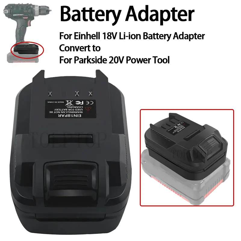 

Battery Adapter For Einhell 18V Li-ion Battery Convert to For Parkside 20V Lithium Battery Power Tool Conversion Tool