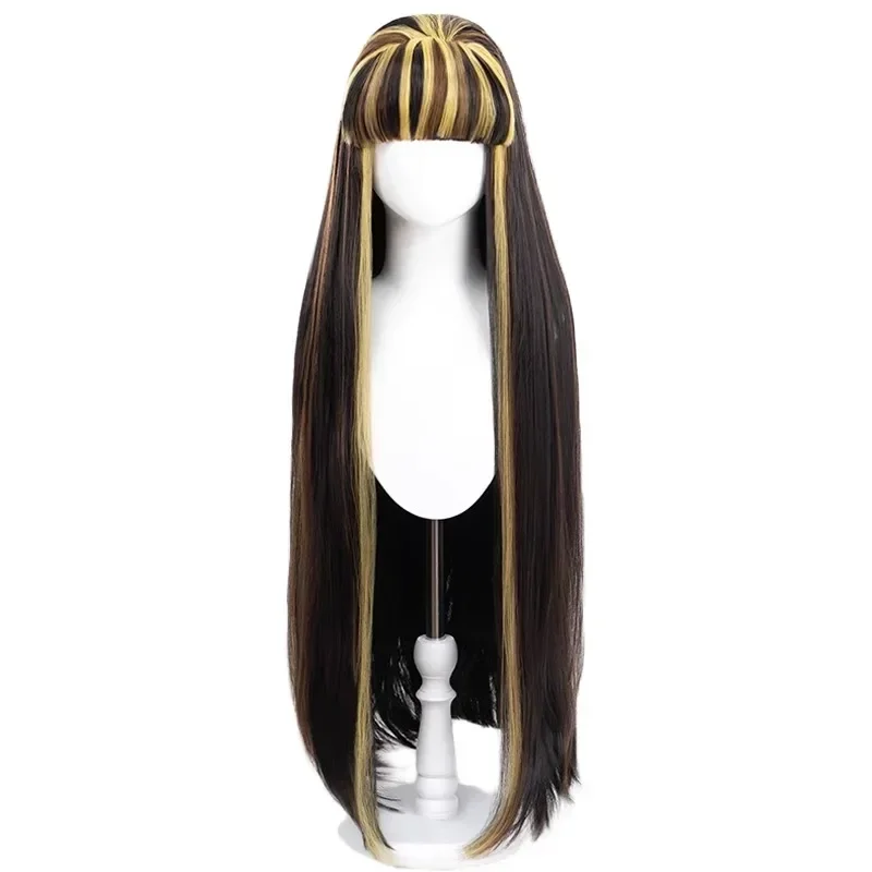 Nile Wig Anime Monster High Cleo Game Cleo by Nile Cosplay Cute Wig Hair Heat Resistant Synthetic Women Long Wig