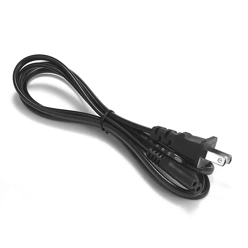 

500pcs IEC C7 Power Cable US EU Japan European Euro Figure 8 Power Extension Cord 1.4m For Laptop Battery Chargers Radio PSP 4