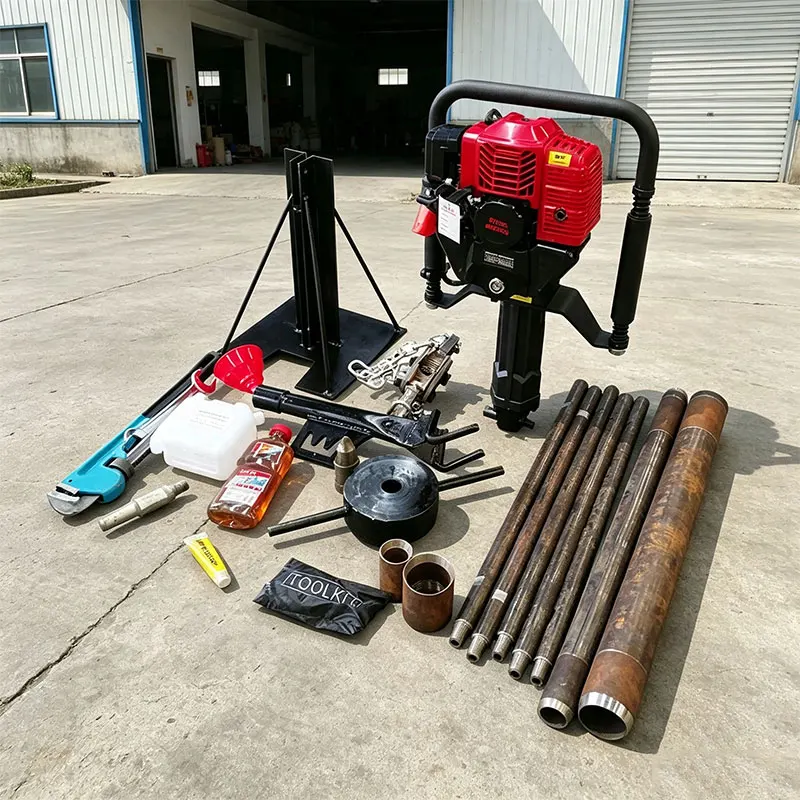 Customized Petrol Handheld Core Drill 15M Sampling Depth Undisturbed Soil Rock Concrete Precise Stable Performance